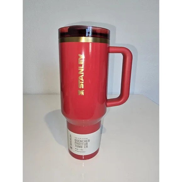 Stanley 40oz Pro Tour Tumbler Holly Berry Gloss Exclusive New - Picture 3 of 15